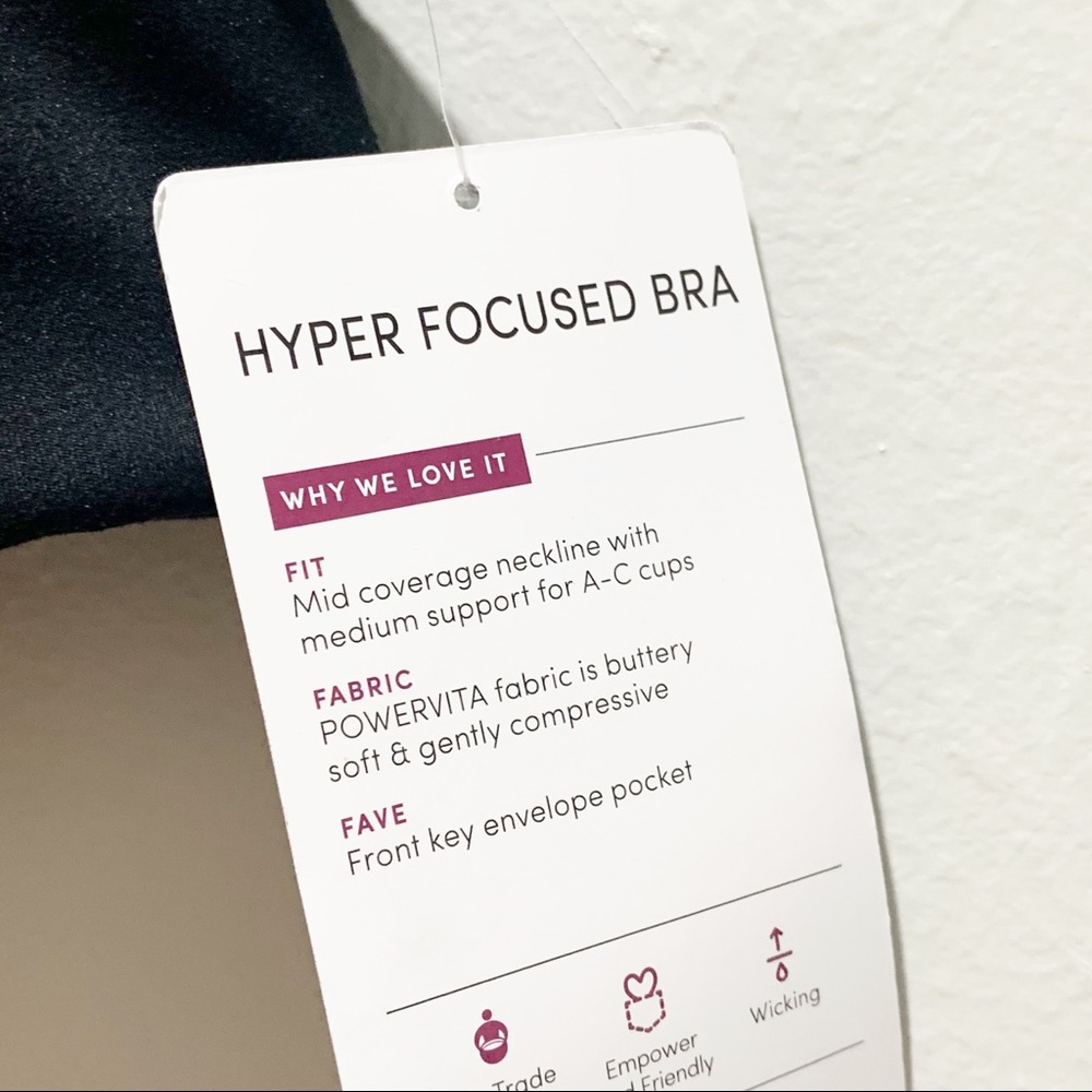 ATHLETA HYPER FOCUSED Bra Black - Picture 7 of 9